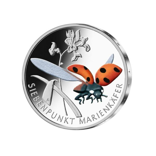 Coccinelle sept points Monnaie de 5 Euro BE 2023 FR